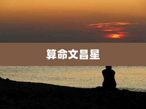 算命文昌星