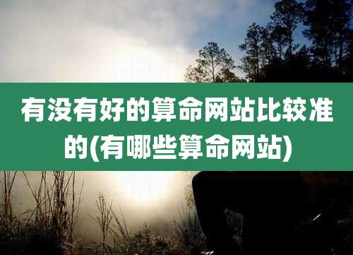 有没有好的算命网站比较准的(有哪些算命网站)