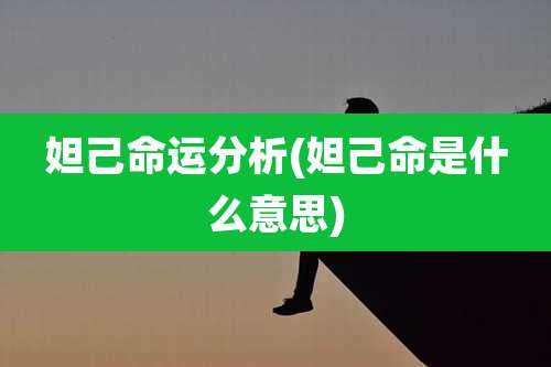 妲己命运分析(妲己命是什么意思)