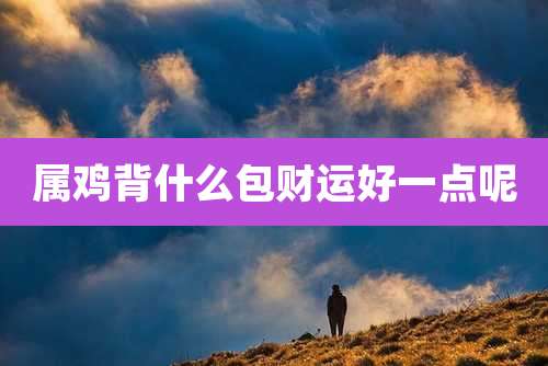 属鸡背什么包财运好一点呢