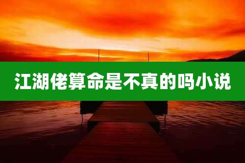 江湖佬算命是不真的吗小说