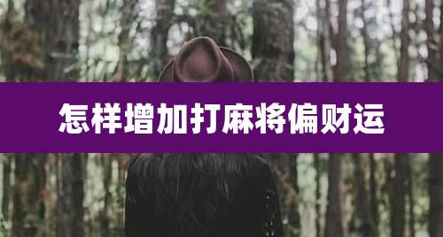 怎样增加打麻将偏财运