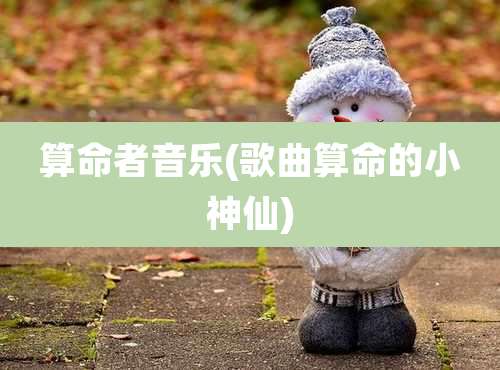 算命者音乐(歌曲算命的小神仙)