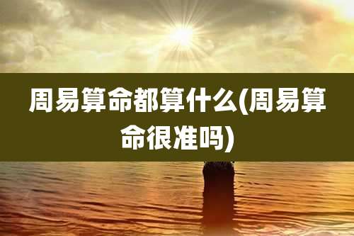 周易算命都算什么(周易算命很准吗)