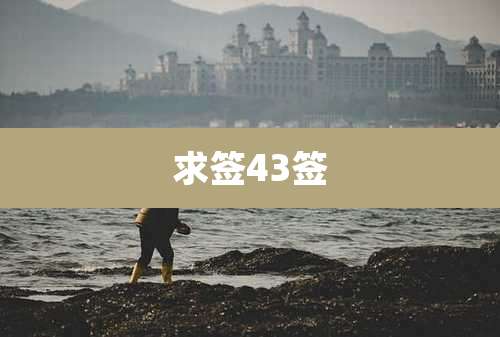 求签43签