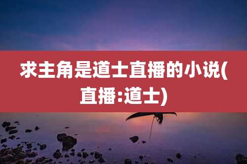求主角是道士直播的小说(直播:道士)
