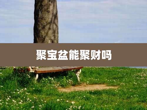 聚宝盆能聚财吗