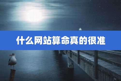 什么网站算命真的很准