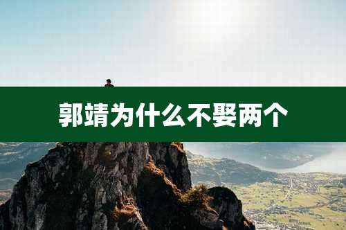 郭靖为什么不娶两个