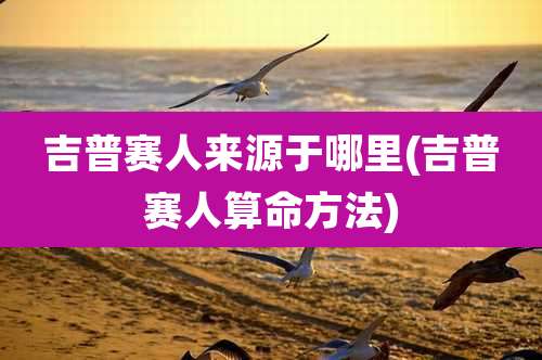 吉普赛人来源于哪里(吉普赛人算命方法)