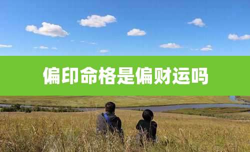 偏印命格是偏财运吗