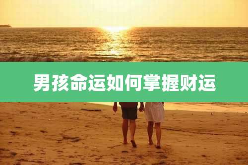 男孩命运如何掌握财运
