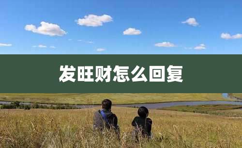 发旺财怎么回复