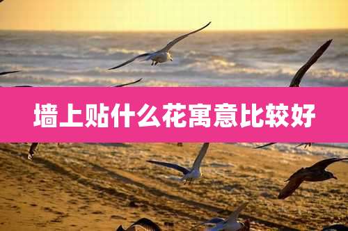 墙上贴什么花寓意比较好