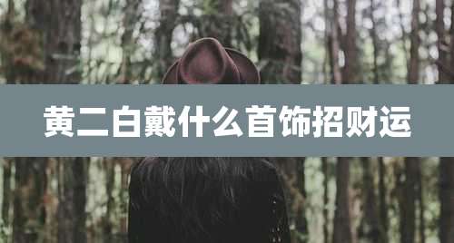 黄二白戴什么首饰招财运