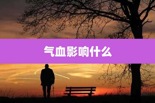 气血影响什么