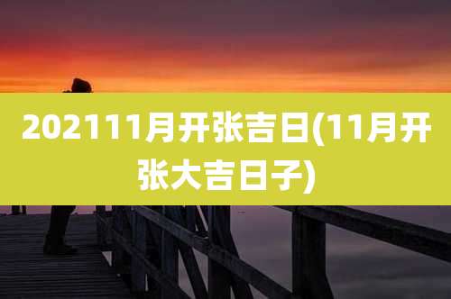 202111月开张吉日(11月开张大吉日子)