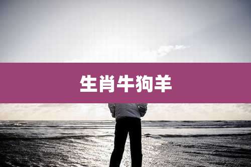 生肖牛狗羊