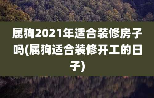 属狗2021年适合装修房子吗(属狗适合装修开工的日子)