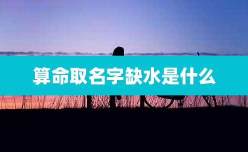 算命取名字缺水是什么