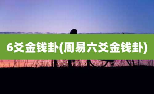 6爻金钱卦(周易六爻金钱卦)