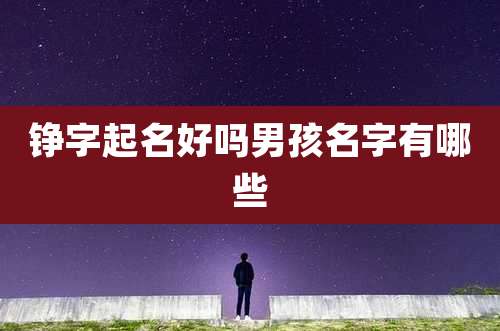 铮字起名好吗男孩名字有哪些