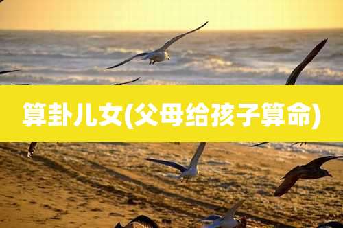 算卦儿女(父母给孩子算命)