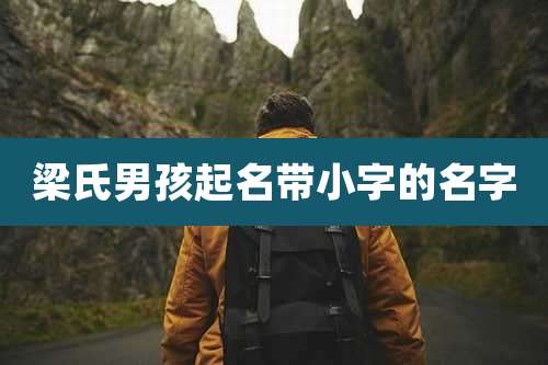 梁氏男孩起名带小字的名字