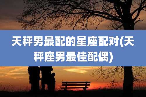 天秤男最配的星座配对(天秤座男最佳配偶)