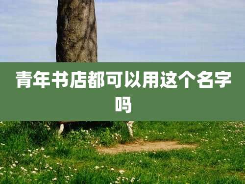 青年书店都可以用这个名字吗