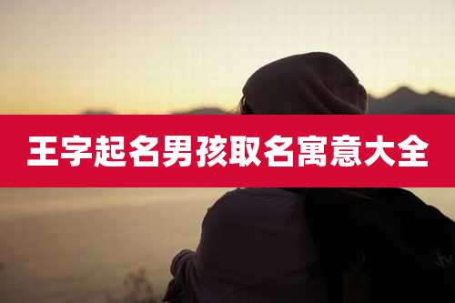 王字起名男孩取名寓意大全