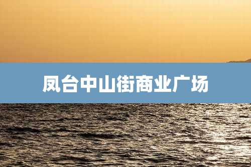 凤台中山街商业广场