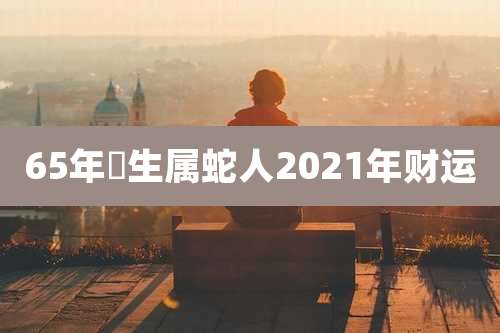 65年岀生属蛇人2021年财运