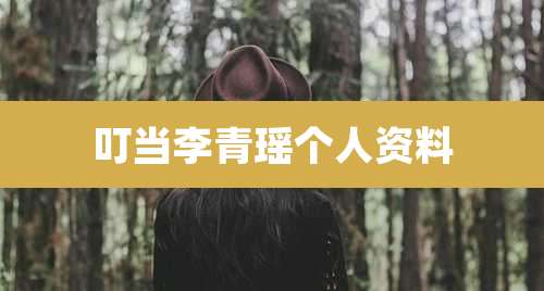叮当李青瑶个人资料