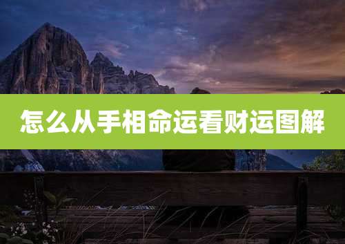 怎么从手相命运看财运图解