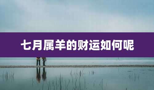 七月属羊的财运如何呢