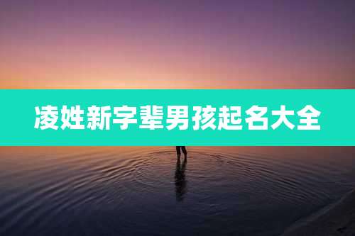 凌姓新字辈男孩起名大全