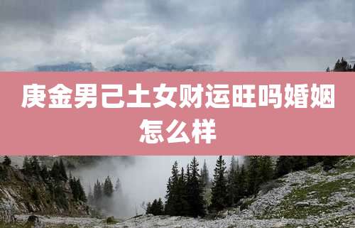 庚金男己土女财运旺吗婚姻怎么样