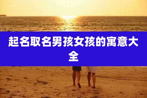 起名取名男孩女孩的寓意大全