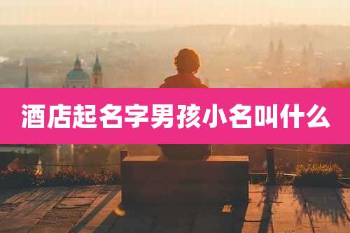 酒店起名字男孩小名叫什么
