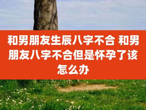 和男朋友生辰八字不合 和男朋友八字不合但是怀孕了该怎么办