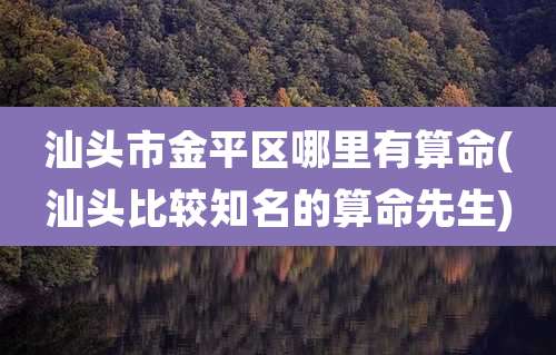 汕头市金平区哪里有算命(汕头比较知名的算命先生)
