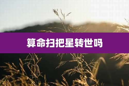 算命扫把星转世吗