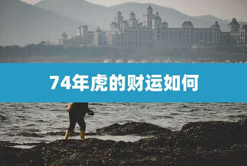 74年虎的财运如何