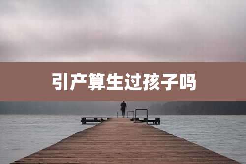 引产算生过孩子吗