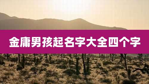 金庸男孩起名字大全四个字