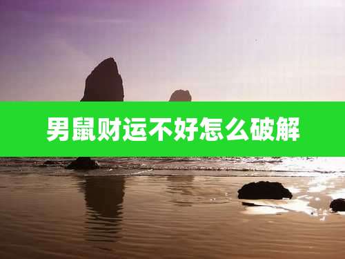 男鼠财运不好怎么破解