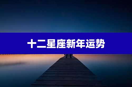 十二星座新年运势