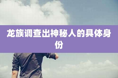 龙族调查出神秘人的具体身份