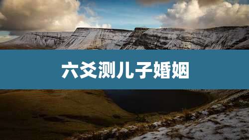 六爻测儿子婚姻